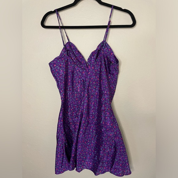 90s Victorias Secret Gold Label Coquette Whimsigoth Mini Slip Dress Size Medium - Picture 2 of 8